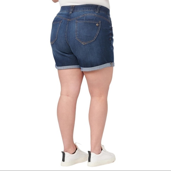 NEW DEMOCRACY cuffed Jean Shorts Size 24W - Picture 2 of 9